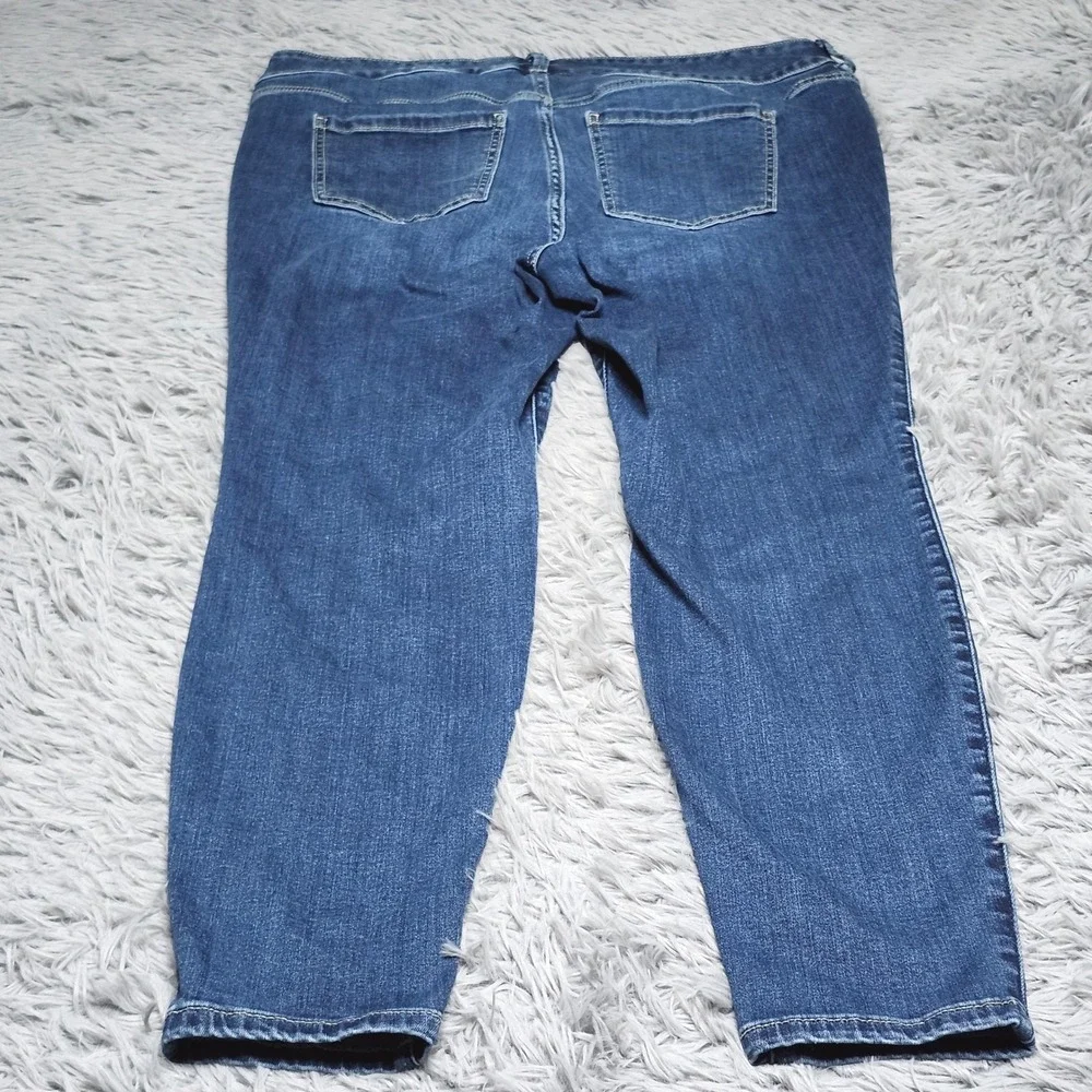 Torrid Jegging Jeans Womens 18 18R Super Soft Blue Denim Skinny Stretch 3 Button - Picture 2 of 15